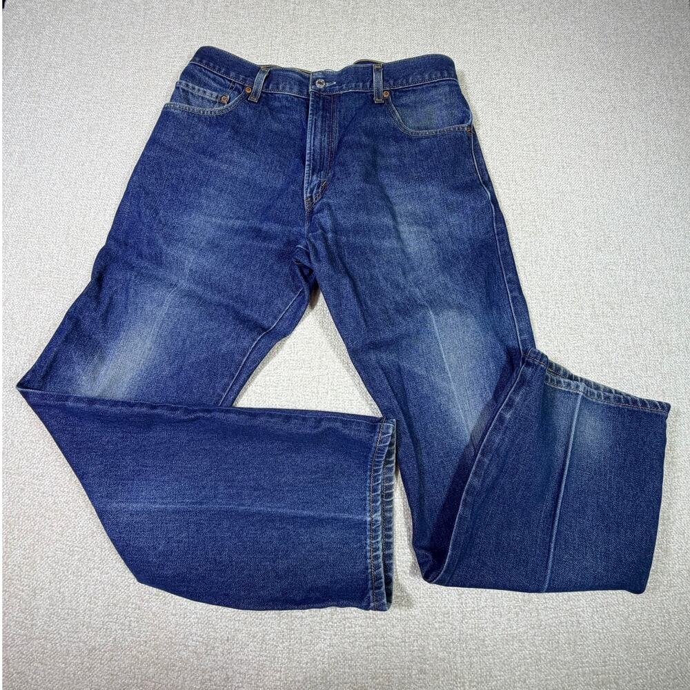 Levis 517 Mens 36x30 Blue Bootcut Denim Jeans Classic Fit Zip Fly Western Ranch